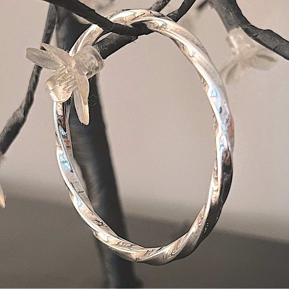 Genuine Sterling Silver Bangle Bracelet